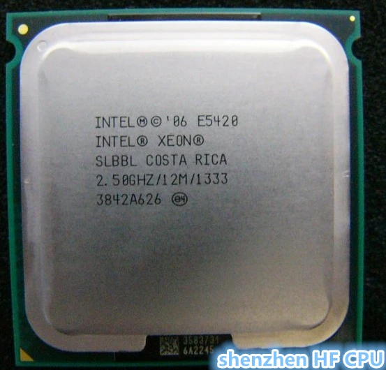 Процессор Intel Xeon E5420 2 5 ГГц LGA771 L2 1333 кэш-памяти 12 МБ четыре ядра две наклейки