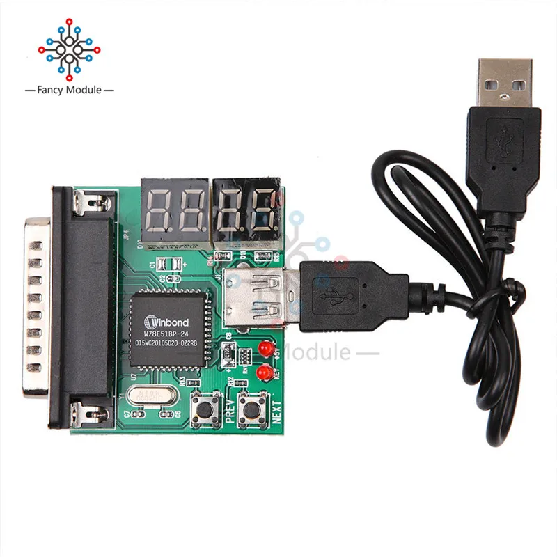 

New 4-Digit PC Analyzer Motherboard Diagnostic Tester USB Post Test Card Notebook Diagnostic Tools