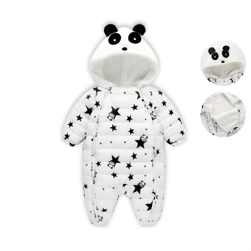 

New winter Children's wear Climbing suit Infant jumpsuit Plus velvet thickening Newborn baby Children's cotton clothes