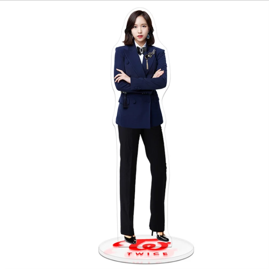 Kpop Twcie Members Uniform Acrylic Figure Doll Nayeon Sana Standing Action Table Decor Once - Цвет: MINA