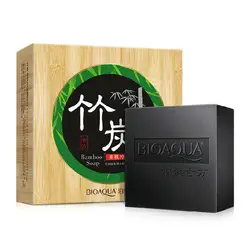 Bioaqua освежающее масло управления бамбуковый уголь эфирное масло мыло увлажняющее отбеливание мыло для удаления угрей лечение акне
