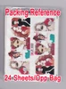 Nail 24Sheets/Lot Mixed 24 Designs Full Cover Colorful Cute Girl Nail Art Water Sticker Decal For Nail Art Decoration 24-14 2