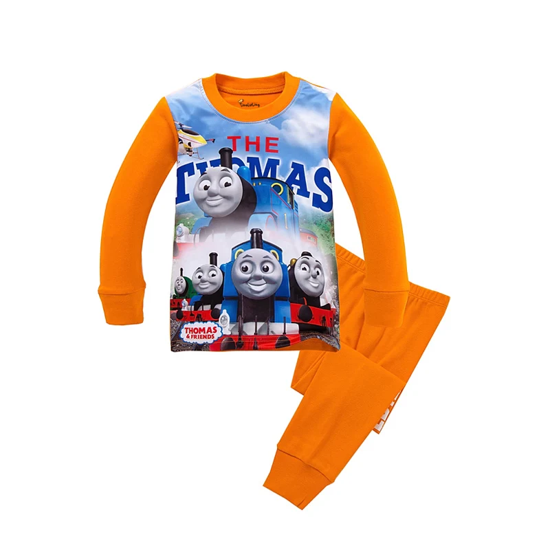 Детские пижамные комплекты Supreman одежда для сна с машинками для мальчиков детская одежда для сна с Бэтменом и человеком-пауком детские пижамы для девочек от 2 до 8 лет - Цвет: A003
