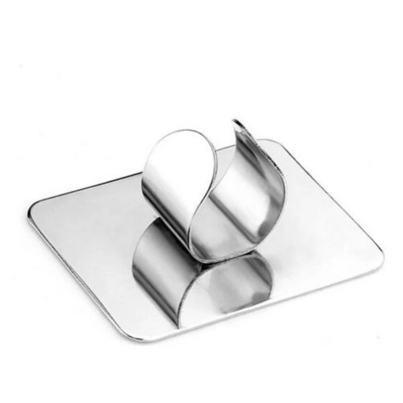 Mayitr 1pc Mini Finger Ring Color Palette Makeup Cream Foundation Nail Art Mixing Color Palette Stainless Steel Adjustable Plate
