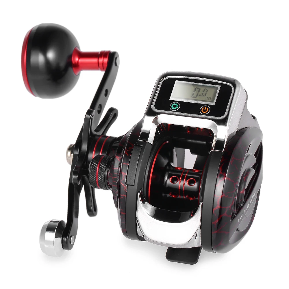 

New Fishing Line Counter Reel Fishing 14+1 BB Ball Bearing Bait Casting Baitcasting Reel GT 6.3:1 One-way Clutch Fishing Coils