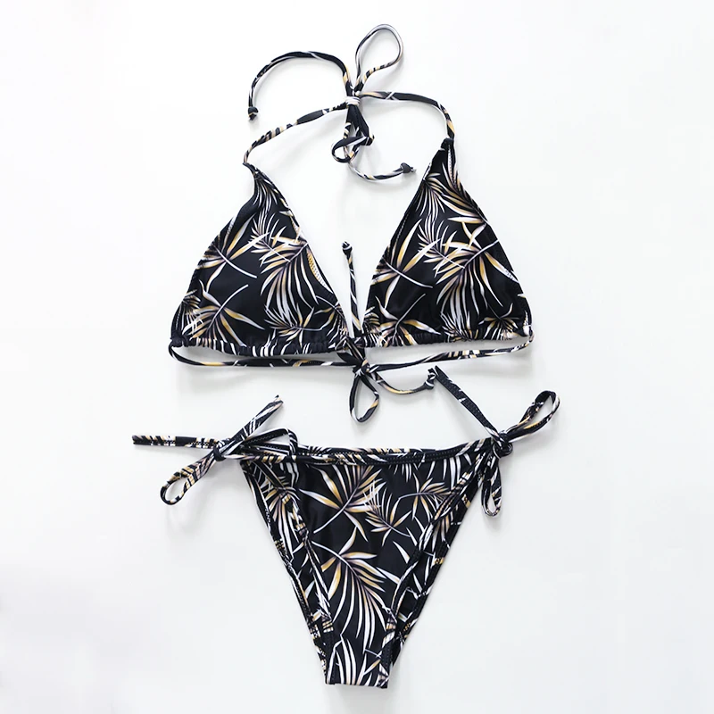 Сексуальный женский купальник Для женщин Плавание костюм женский Экстрим Треугольники стринги Бразильяно Танга микро бикини бикини ванный комплект