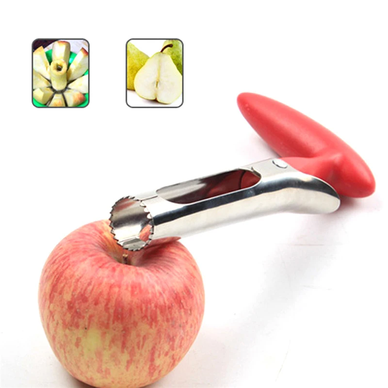1 шт., нож для удаления сердцевины яблока из нержавеющей стали, нож для удаления сердцевины, кухонные гаджеты, грушевидные пробирки, сеялка, слайсер, инструменты для фруктов