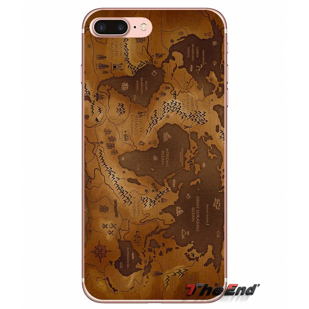Мягкий чехол для Samsung Galaxy S3 S4 S5 MINI S6 S7 edge S8 Plus Note 2 3 4 5 Grand Core Prime the lord of rings Map Hobbit|for samsung