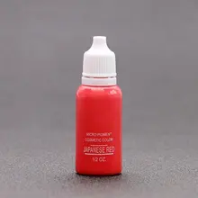 OuxinLi 6 чернила для татуировок цвет макияж Пигмент Перманентный карандаш для бровей 1/2 унция бутылка косметические чернила для татуировки набор