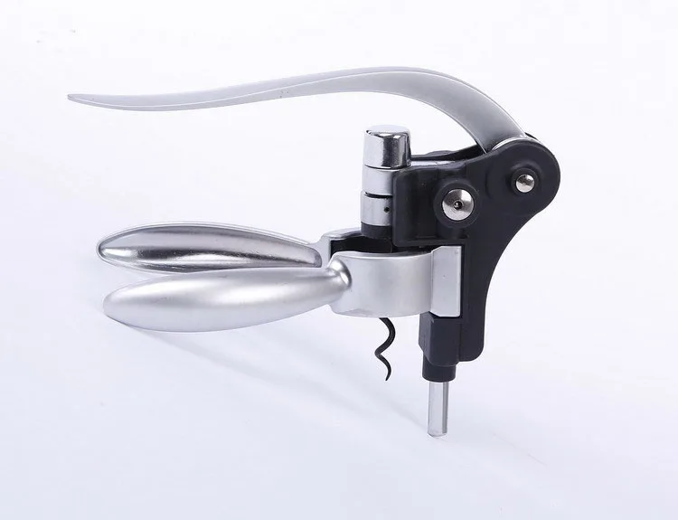 1set Rabbit Shaped Red Wine Bottle Opener Zinc Alloy Corkscrew Multi