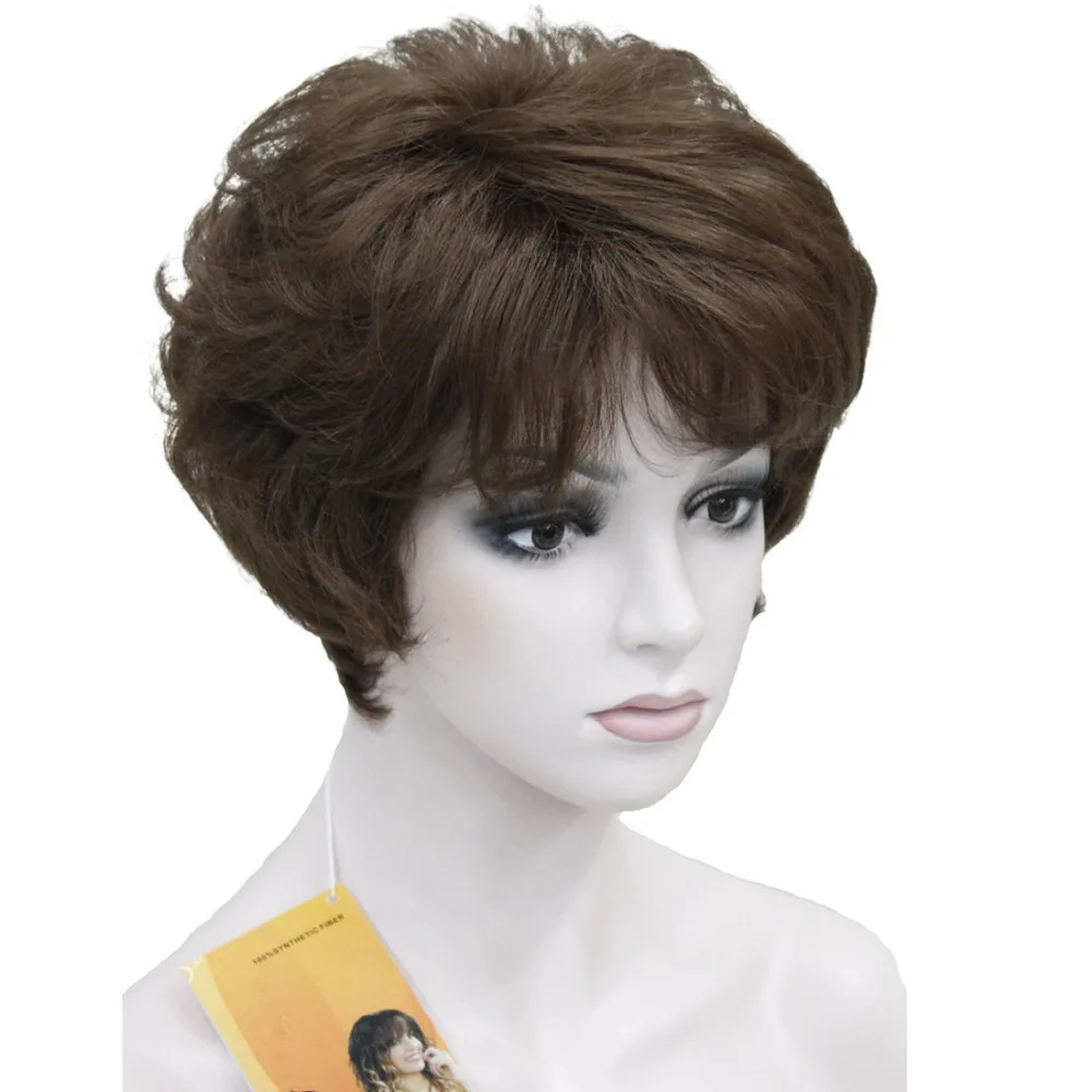 

StrongBeauty Women's Wigs Fluffy Naturally Curly Short Synthetic Hair Full Wig 11 Color
