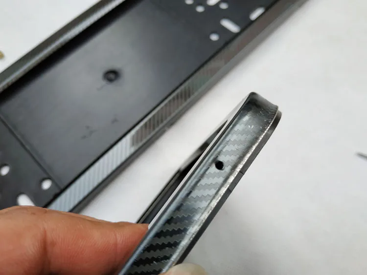 license plate frame plate holder number frame plate license plate cover license plate screw stainless steel carbon fiber  Plastic license plate frame (2)
