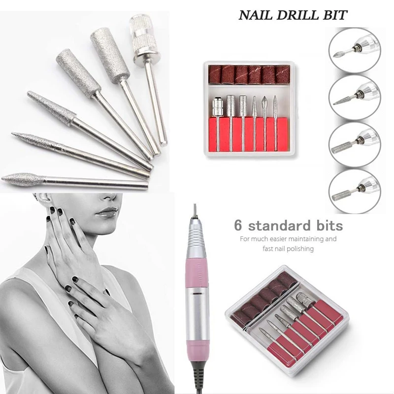 Nail Electric Nail Polisher 35000Rpm Portable Electric Nail Honing Machine Manicure Manicure Set Nail Equipment Can Be Applied