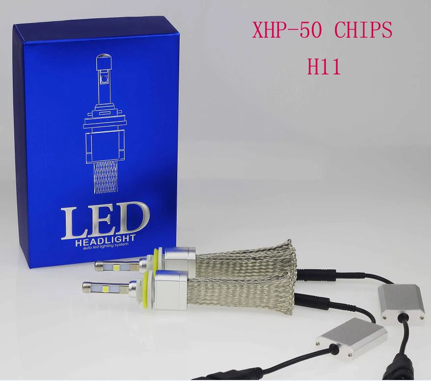 1 комплект H7 H11 H8 9005 9006 9012 H1 H3 80 Вт 9600LM 6000K Луч XHP50 чипы комплект автомобильных светодиодных фар дальнего света