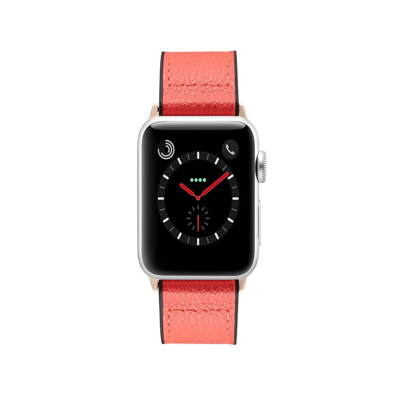 Спортивный ремешок для Apple Watch Band4/3/2/1 Iwatch серии 44/42/40/38 мм Цвет Серия натуральная кожа ремень кожи силиконовые классический
