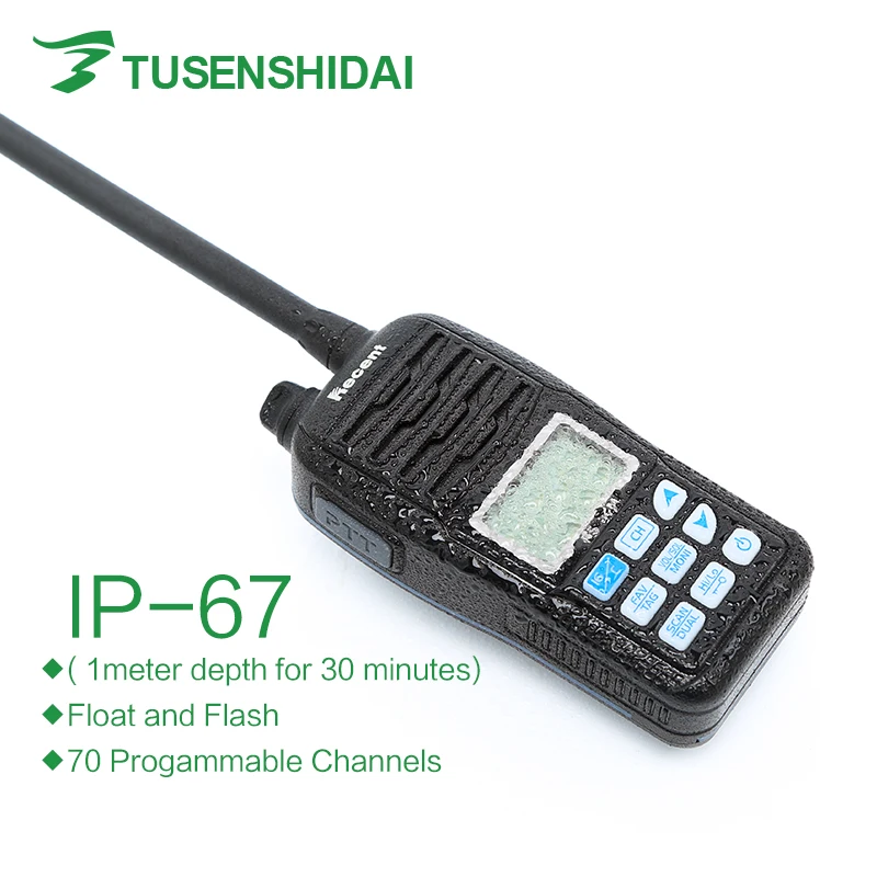 Последние RS-36M IP67 УКВ портативных морских радио поплавок двойной/Tri-часы Ham Портативный 156-161,45 мГц трансивер