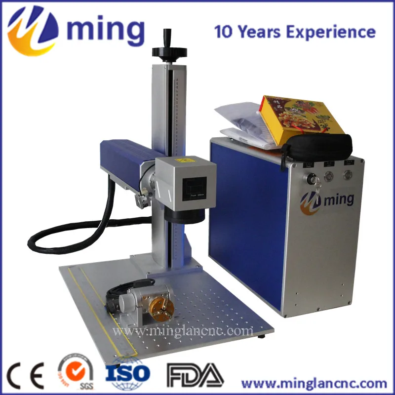 

Lower Price 20W 220V Input Raycus Portable Fiber Laser Marking Machine 100*100 working size