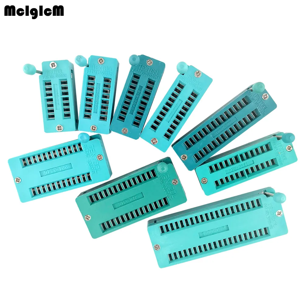 2 шт./лот IC lock seat zif socket Test Универсальные розетки 14Pin/16Pin/18Pin/20Pin/24Pin/28Pin/40Pin 14 P/16 P/18 P/20