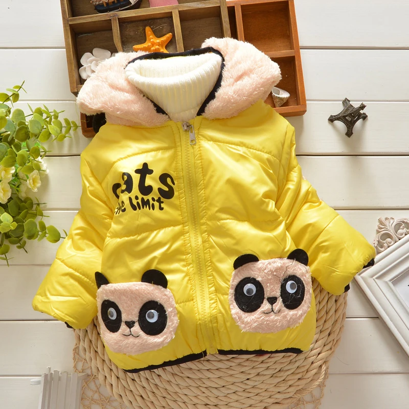 

Baby Boy Girls Jacket Autumn Winter Jacket Thin and Light Coat Kids Warm Hooded Outerwear Children Clothes Infant Cotton Coat