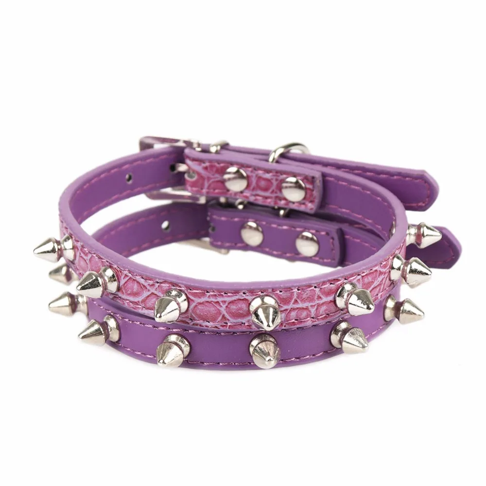 Small Cats Collars Breakaway Kitten Spiked Necklace Personalized