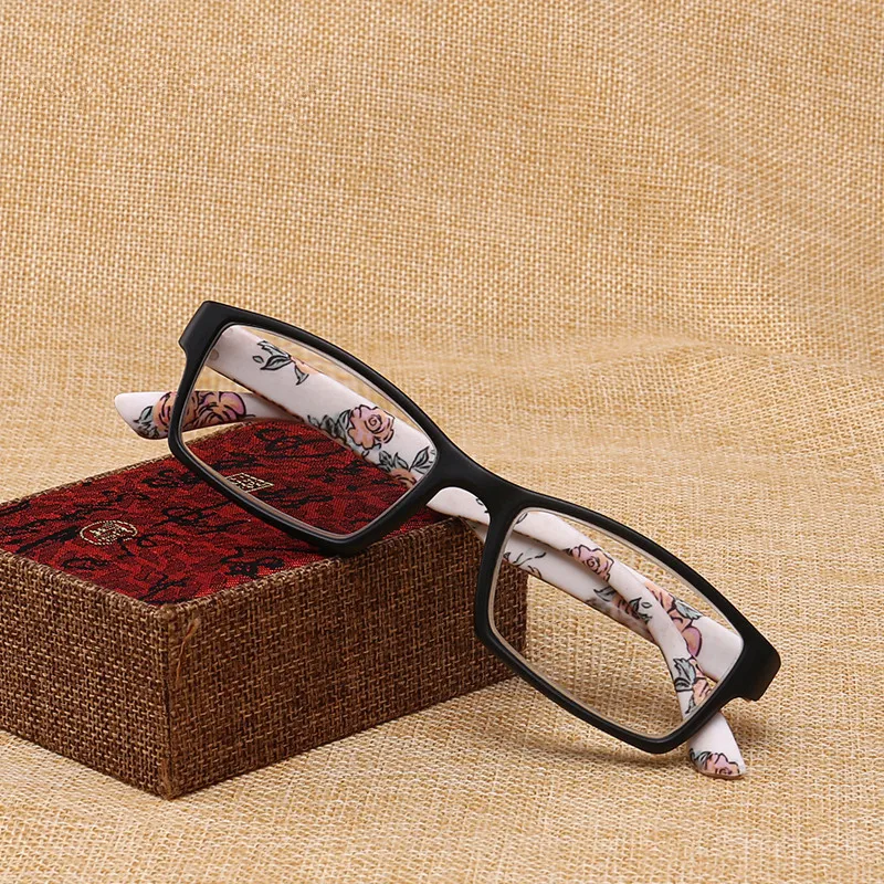 

KOTTDO Classic Square Frame Reading Pattern Glasses Female Male Lens Myopia Glasses Reading Glasses