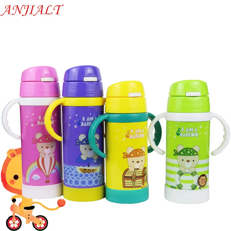 

500ml Kids Thermal Insulated Thermo Cup School Child Thermos Vacuum Flask Travel Coffee Mug Termos Stainless Steel Water Bottle