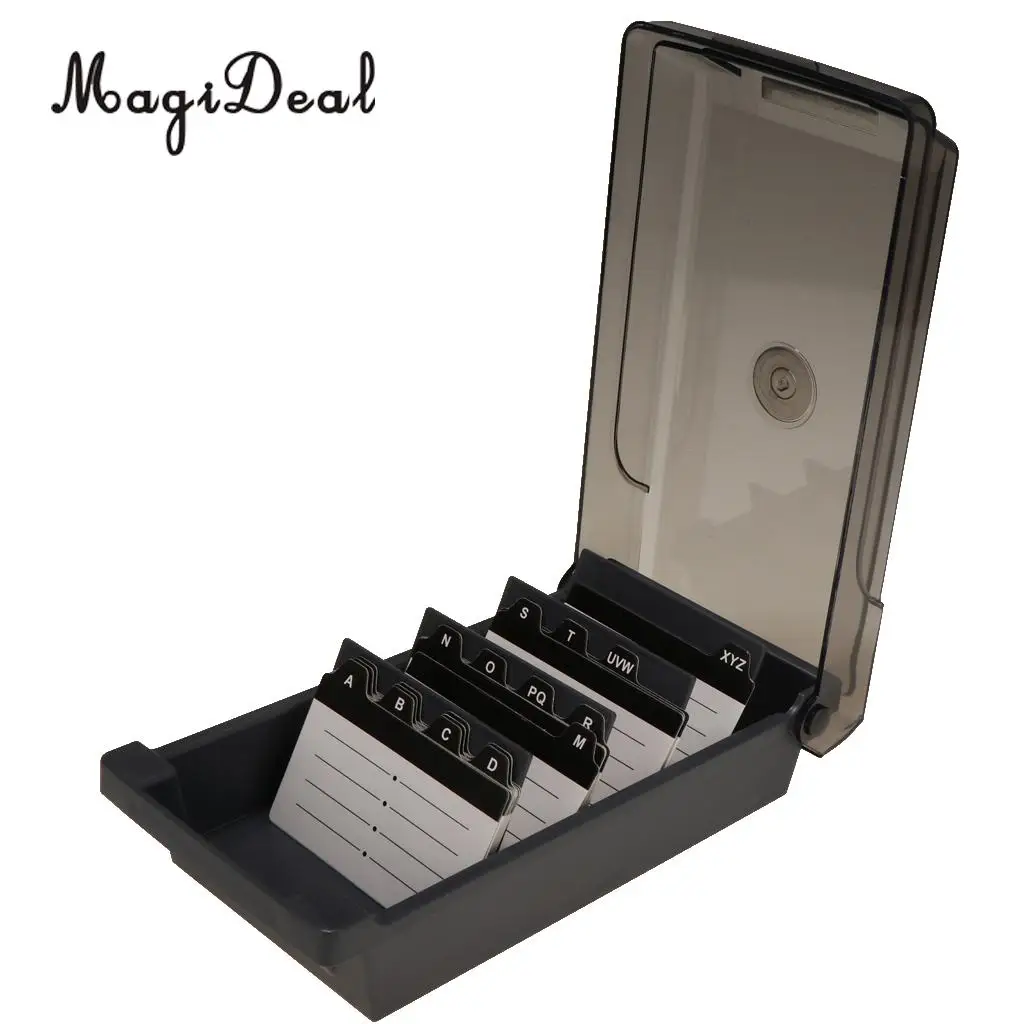 large capacity business card holder box business card file card business card file