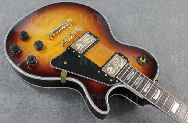 

Best Price HOT Top Quality Desert burst LP CUSTOM Shop Guitar With Golden Hardware Electric Guitar Free Shipping