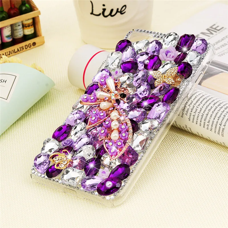 3D блестящие стразы чехол для iphone X 5 5S SE 6 S 7 8 Plus с кристаллами samsung Galaxy S8 + Note 5|case for