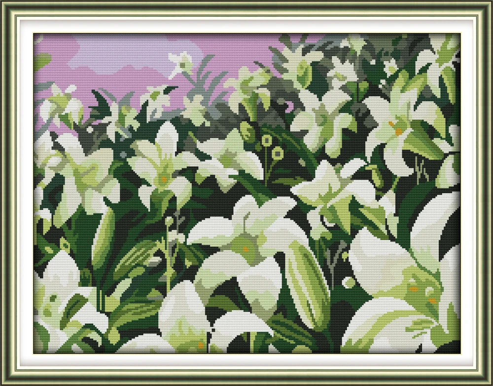 Liliy наборы вышивки крестиком печатные узоры декоративная картина Китайская вышивка набор для шитья легко DIY Вышивка крестиком DMC ручной работы