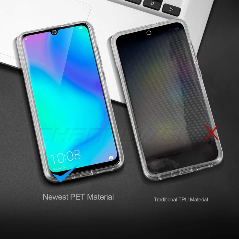 Двойной силиконовый чехол для Huawei P20 P30 Pro Y6 Y7 Y9 P Smart 2019 Y5 Prime 2018 Honor 8A 8C 8X 7A 7C Mate 20