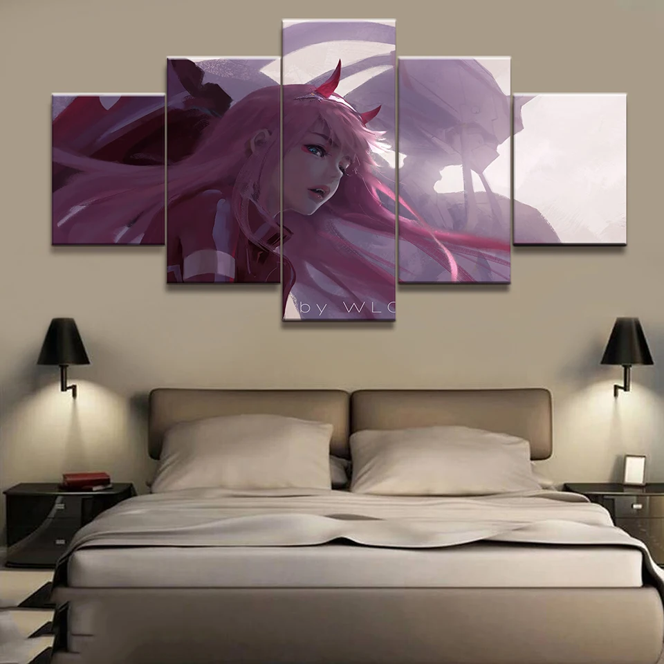 

Home Decoration Hd Prints Painting 5 Pieces Darling In The Fran Pictures Wall Art Modular Canvas Modern Poster For Living Room
