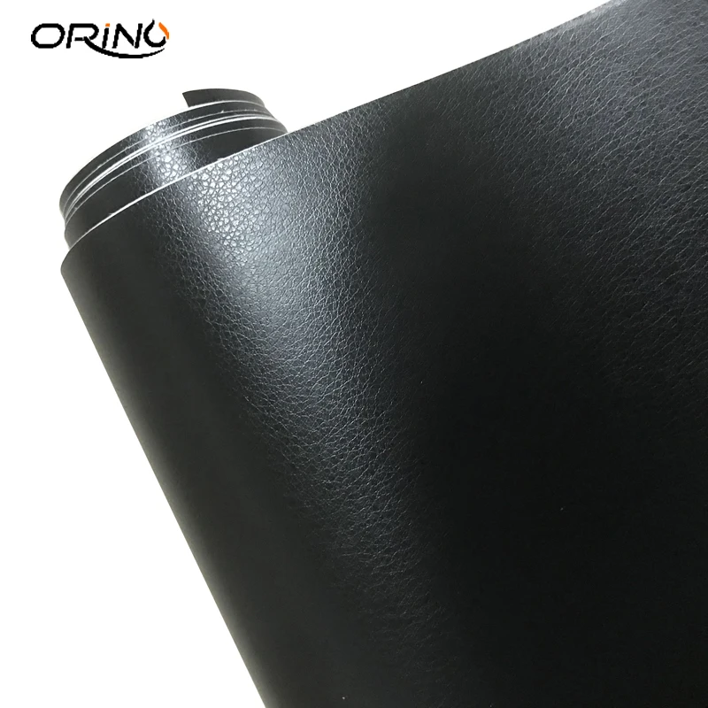 Black Leather Vinyl Film Sticker-2