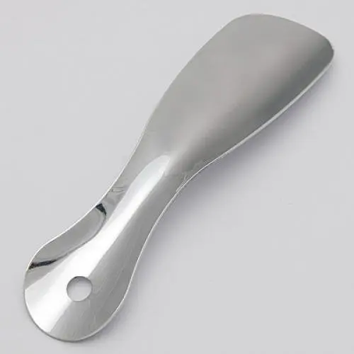 

VSEN Hot 7 1/2 inches New Shoehorn Professional Glossy Metal and Steel Plate-Silver.
