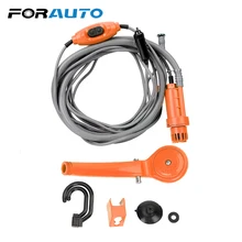 FORAUTO Автомойка с прикуривателем инструмент для очистки портативный автомобильный душ на открытом воздухе кемпинг дорожный душ для мытья автомобиля DC 12V