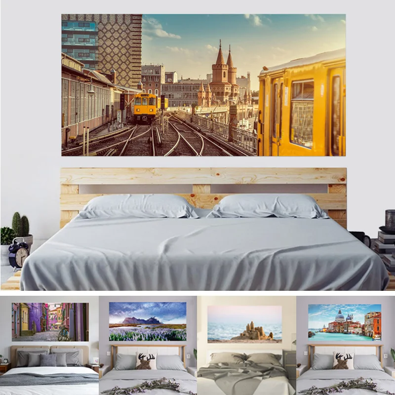 3D городской пейзаж поддельные окна изголовье наклейка s диван фон Настенная Наклейка гостиная украшение дома настенные стикеры 90x180 см