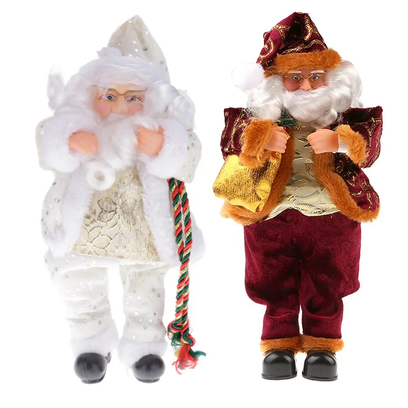 

Christmas Gift Ornaments Decor Santa Claus Mustache Hat Doll 35cm Decor Toy New
