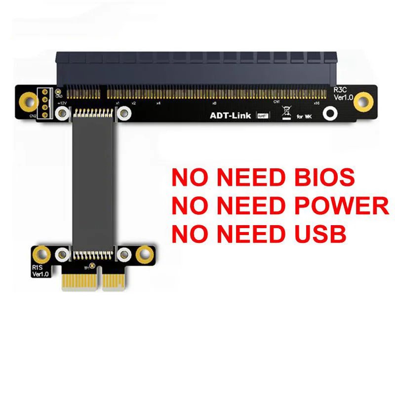 Riser PCI E 3 0 1x до 16x PCIe x16 x1 pci express Райзер для майнинга графической карты Удлинительный