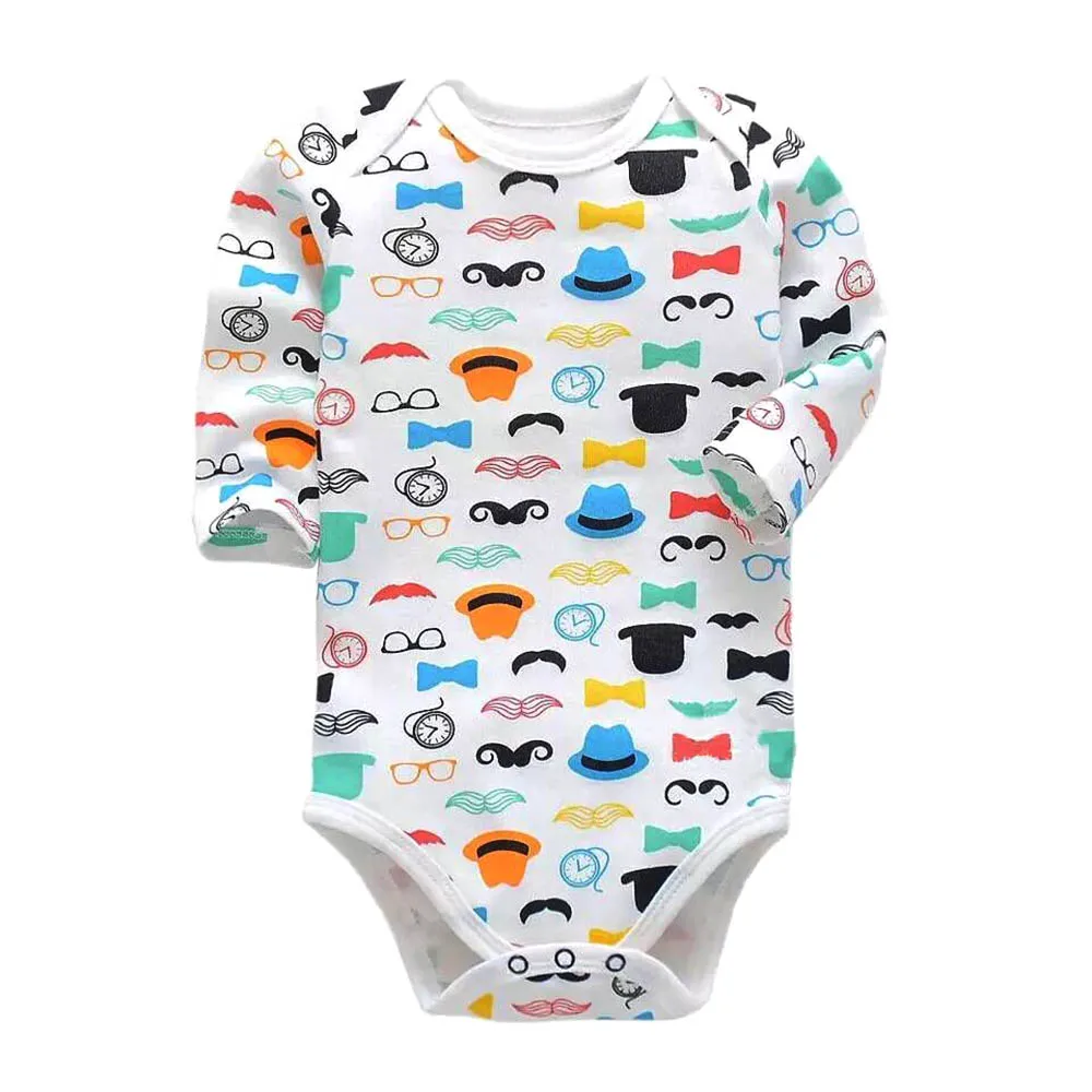 

newborn bodysuit babies toddler baby boys long sleeve clothing 3-24 months all cotton knit infant girls clothes