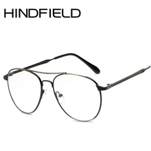 Hindfield новейший Пилот Стиль модная рамка для очков Мужская классическая оправа для линз женские прозрачные линзы оправа O350