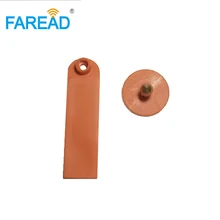 X100pcs лучшее качество оранжевый ТПУ 960~ 860 МГц UHF RFID пассивный животное ID ухо тег для овец идентификации пластиковые метки