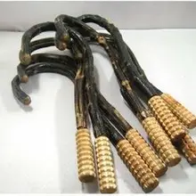 2 шт. Overstretches шерсть массаж устройства деревянный массаж шеи из ротанга молния шейный позвонок массаж молния