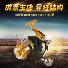 Carretilha рыболовная Катушка спиннинговая катушка карбоновая длинная съемка круглый размер WF4000-9000 10BB спиннинговое колесо для кемпинга на открытом воздухе