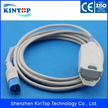 

2PCS/LOT Compatible NewM3 M20 for Philips HP 8Pin Adult Finger Clip Spo2 Probe,3M.M1196A spo2 sensor with CE approved.TPU