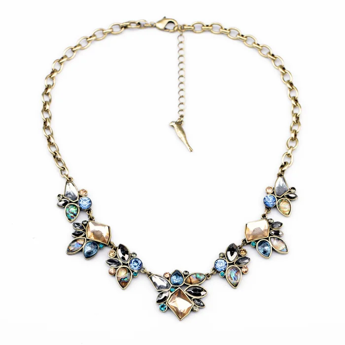 

Bulk Price Manufacturers Direct Sale Mysterious Irregular Stone Shiny Gold Color Casual Necklace
