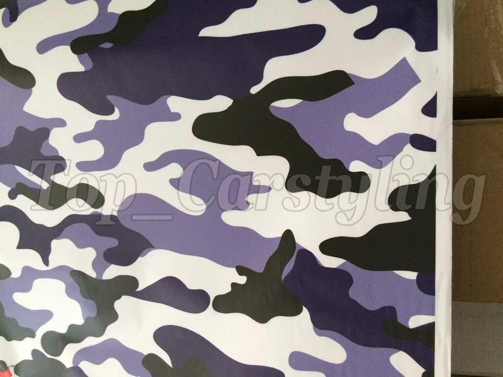 Blue Camo ubran arctic snow camouflage car wrapping film (3)