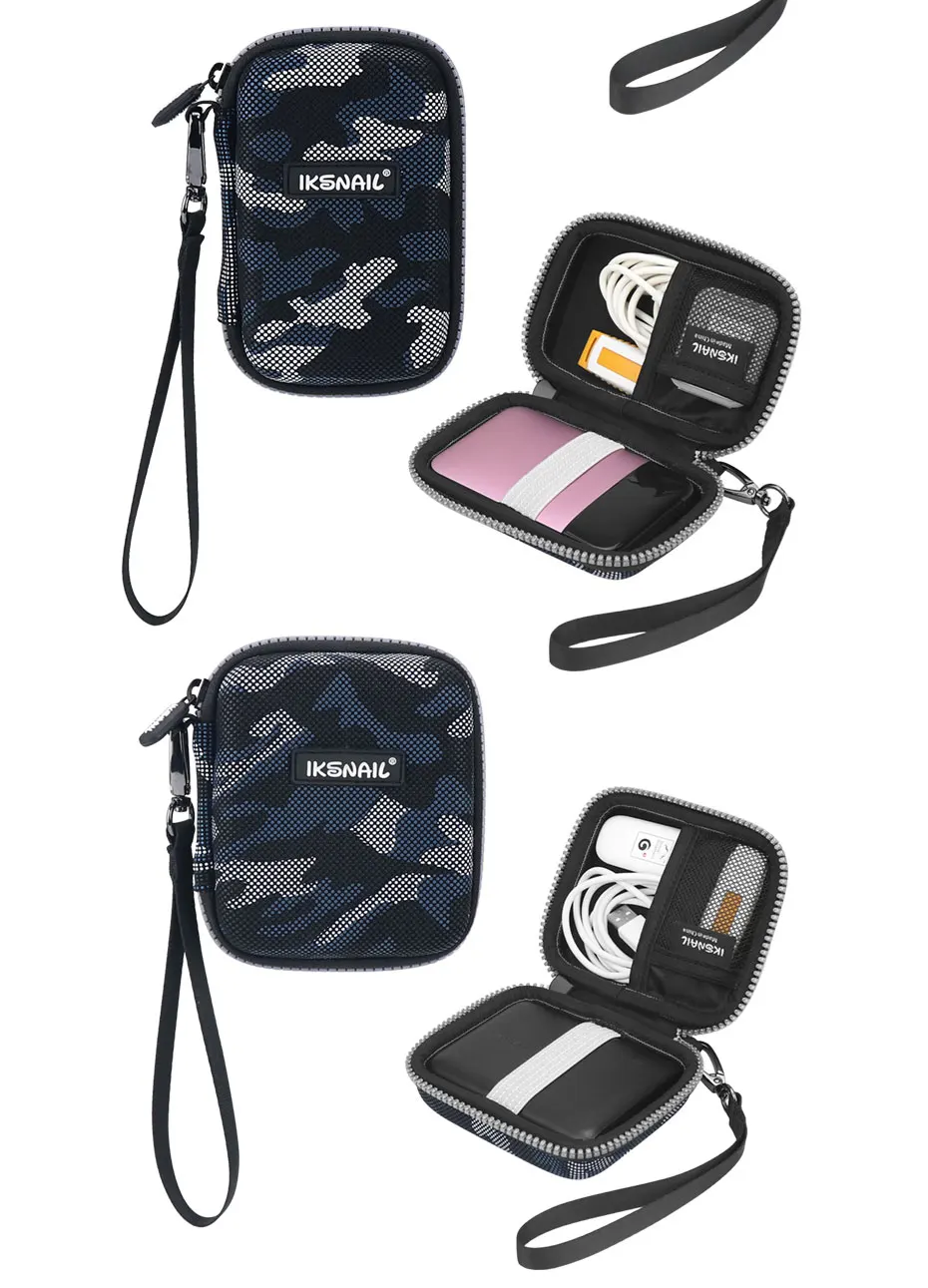 Shellnail военные наушники чехол жесткий диск сумка Airpods сумки для портативного внешнего HDD power Bank цифровые аксессуары