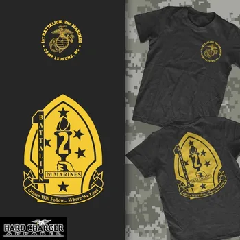 

Marine Corps 1St Battalion 2Nd Marines Camp Lejeune 1/2 Infantry Usmc 2019 New Fashion Short Sleeve Design Your Own T Shirt