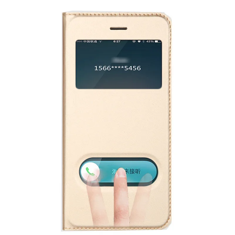 Luxury PU Leather Flip Phone Case on for iphone XS XR XS Max Open View Window hard PC Cover for iphone 6 6S 7 8 Plus X Book Case