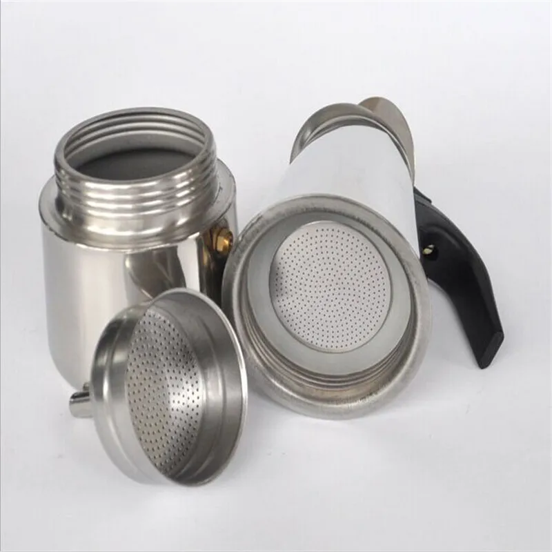 XYZLS 1 шт. нержавеющая сталь Moka Pot 4 чашки Эспрессо/Перколятор кофейник для плиты